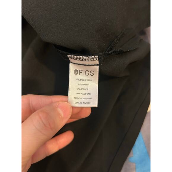 Figs Catarina One-Pocket Scrub Top Black Size XXL - Picture 10 of 10